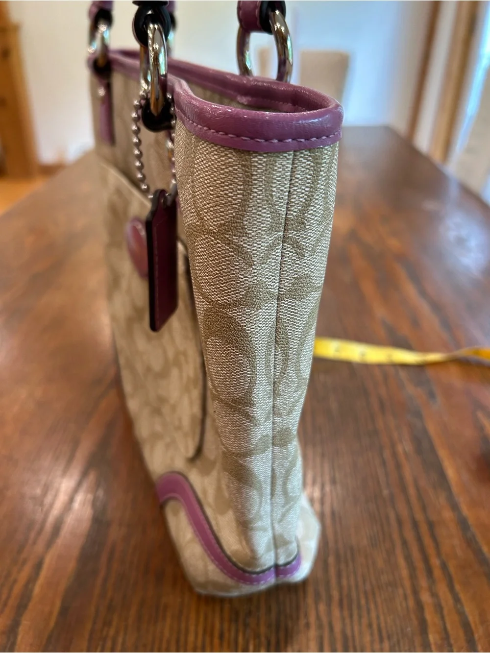 Coach Peyton Signature Heritage Tote EUC
